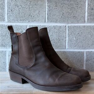 Men's Dark Brown Leather Chelsea Boots